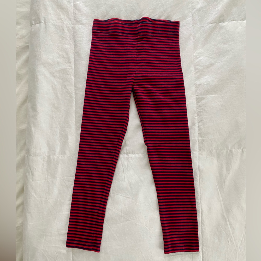 Primary size 6 red and navy legging